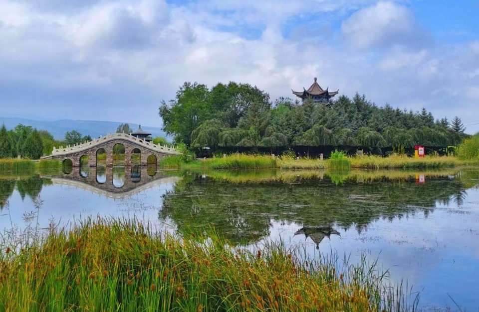 甘肅民樂 “爛河灘”變身“生態(tài)園”